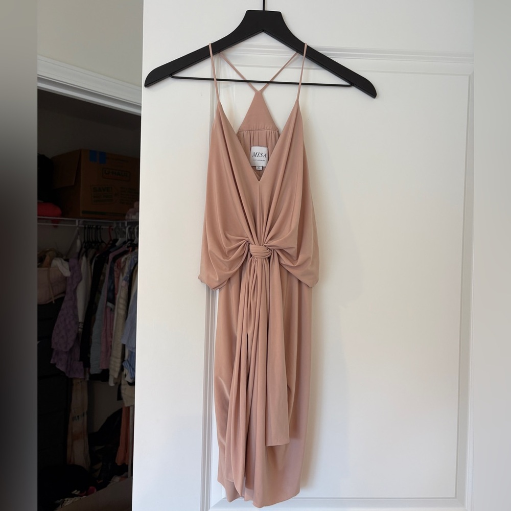 Misa Mini Dress in Nude